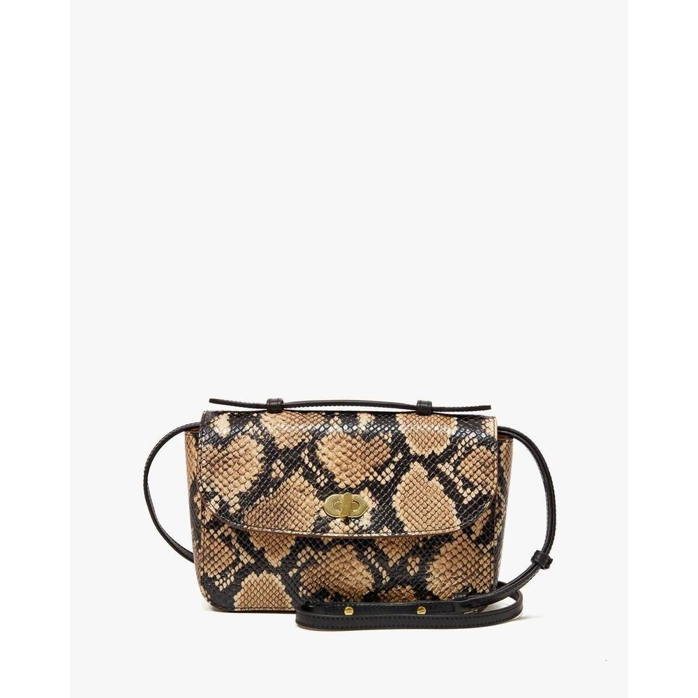NEW CLARE V. women's kathryn bag in desert snake